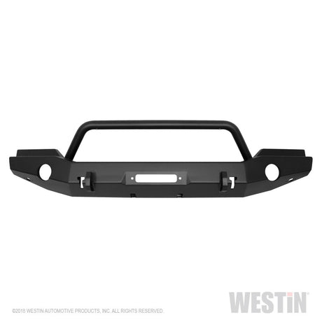 Pare-chocs avant pleine largeur Westin 07-18 Jeep Wrangler JK WJ2 avec pare-buffles noir texturé