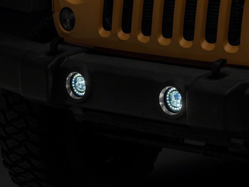 Raxiom 07-18 Jeep Wrangler JK 18-23 Jeep Wrangler JL Axial Series Nighthawk LED Fog Lights