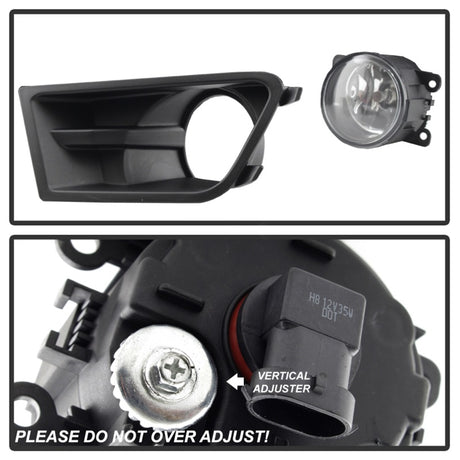 Feu antibrouillard Spyder Ford Mustang 10-12 OEM avec interrupteur universel - Transparent FL-FM2015-C