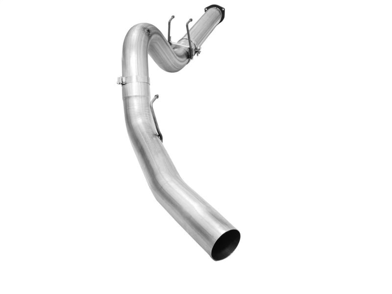 Système d'échappement en acier aluminisé aFe Atlas Exhausts 5 pouces DPF-Back 2015 Ford Diesel V8 6,7 L (td) sans embout