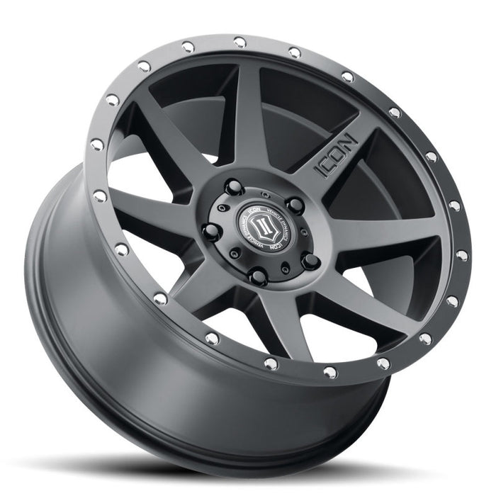 Roue ICON Rebound 20x9 -12mm Offset 5x5 BP 4.5in BS 71.5mm Bore Noir Satin