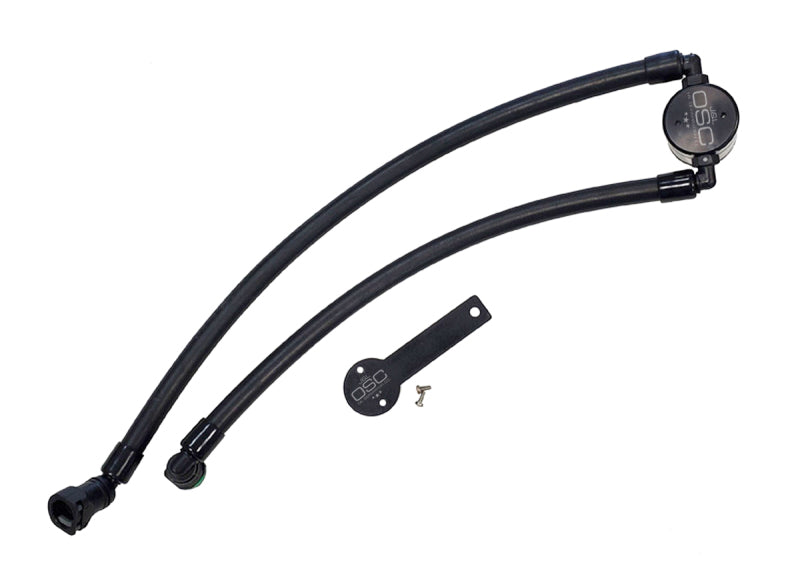 Séparateur d'huile côté passager suralimenté J&amp;L 2021-2024 Ram TRX 6,2 L 3,0 - Noir anodisé