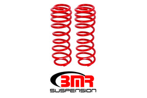 BMR 05-14 S197 Mustang GT/GT500 Rear Performance/Drag Lowering Springs - Red BMR Suspension