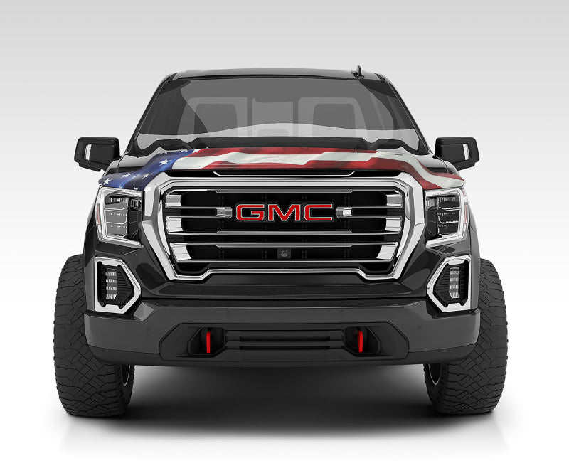 Stampede 19-23 GMC Sierra 1500 Vigilante Premium Hood Protector - Flag