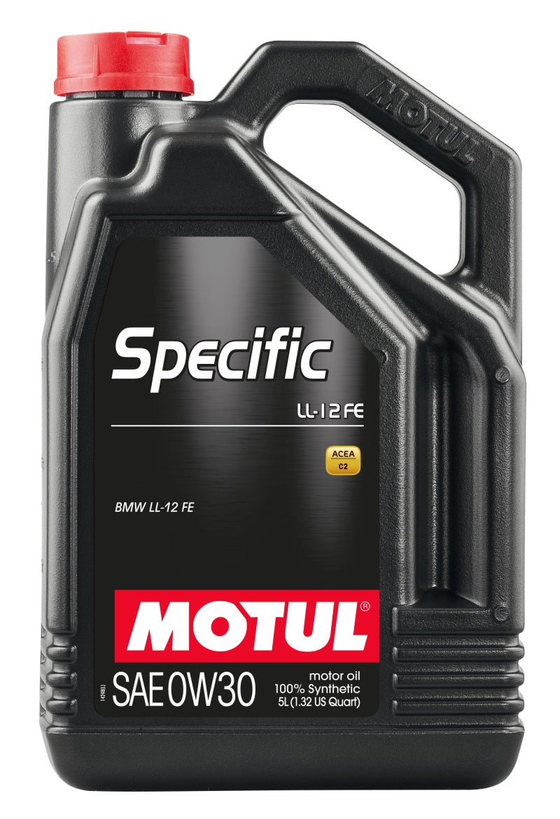 Motul 5L 100% Synthetic High Performance Engine Oil ACEA C2 BMW LL-12 FE+ 0W30