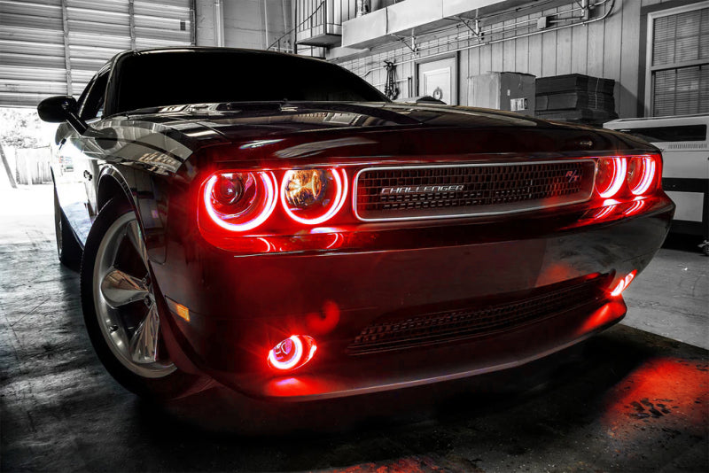 Kit Halo LED étanche Oracle Dodge Challenger 08-14 - Rouge VOIR LA GARANTIE