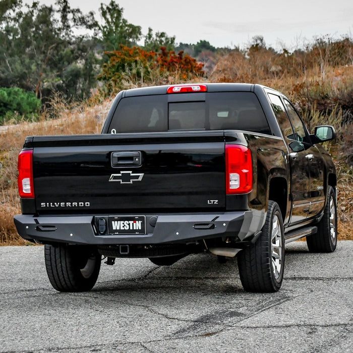 Pare-chocs arrière Westin 14-18 Chevy Silverado 1500 Pro-Series - Noir texturé