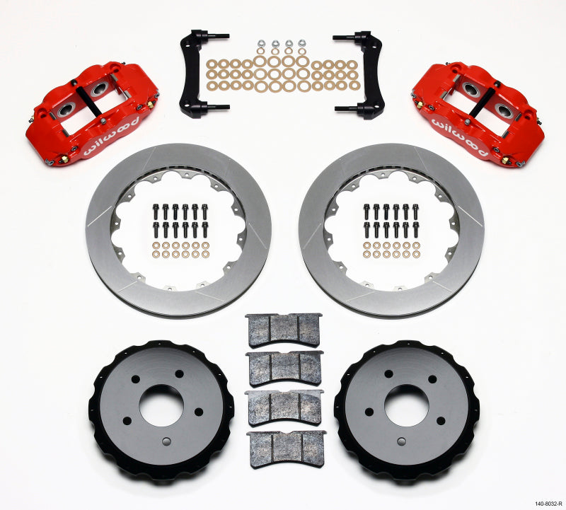 Kit arrière Wilwood Narrow Superlite 4R 12,88 pouces rouge 97-04 Corvette C5/Z06