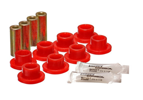 Ensemble de bagues de bras de suspension arrière rouges pour Honda Civic/CRX 88 Energy Suspension (inférieur uniquement)