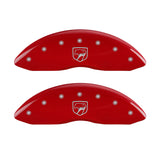 MGP 4 Caliper Covers Engraved Front Gen 2/Viper Engraved Rear Gen 2/Snake Red finish silver ch