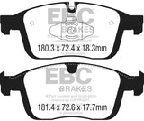Plaquettes de frein avant Redstuff EBC 2016+ Volvo XC60 2.0L Turbo T5