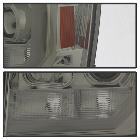 Phares de projecteur Spyder GMC Sierra 1500/2500/3500 07-13 V2 - Fumé PRO-YD-GS07V2-LBDRL-SM