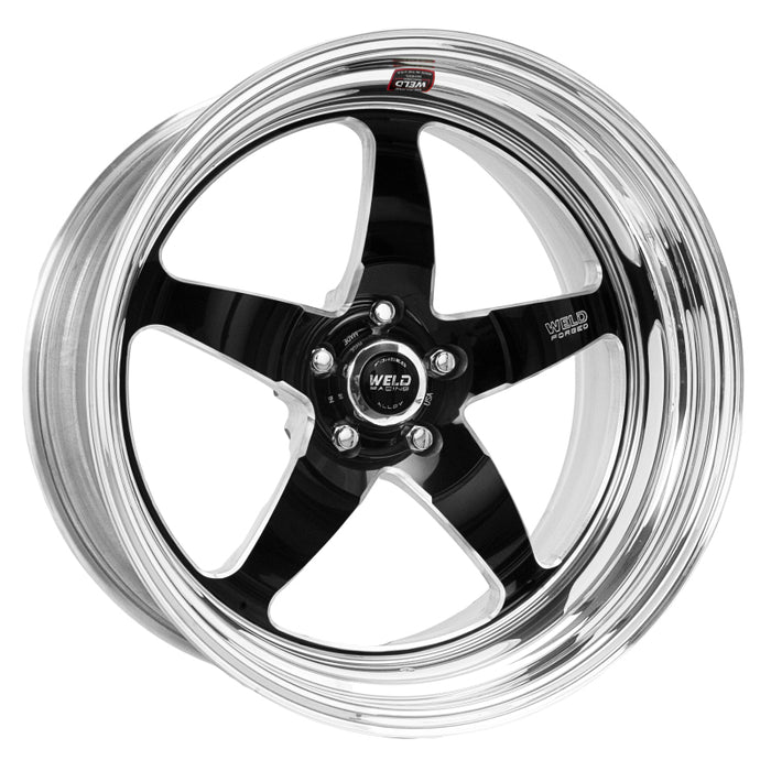 Roue noire Weld S71 20 x 10,5 / 5 x 4,5 BP / 7,5 po BS (plaquette basse) - Sans verrou de talon