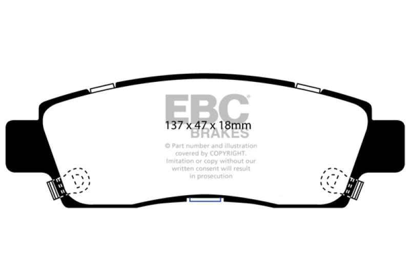 EBC 03-05 Chevrolet SSR 5.3 Greenstuff Rear Brake Pads