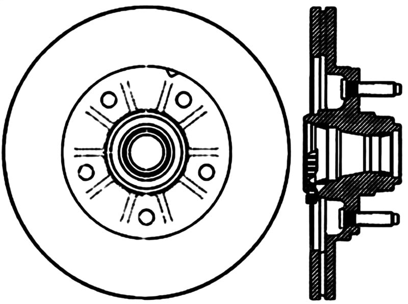 Rotor CRYO fendu à 5 pattes avant droit StopTech Power Slot 01-03 Ford F150