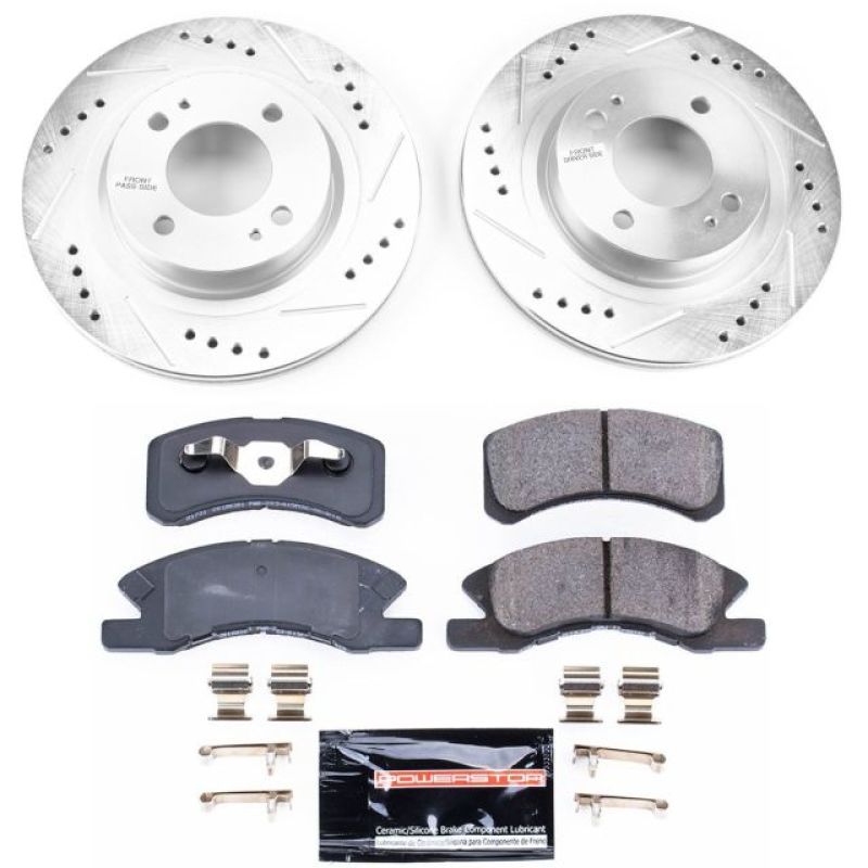 Kit de freins sport Power Stop 17-18 Mitsubishi Mirage Z23 Evolution avant