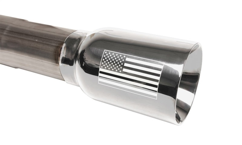 Corsa 07-18 Jeep Wrangler JKU 3.6L/3.8L 2.75in Sport Cat-Back Exhaust w/ 4in American Flag Tips