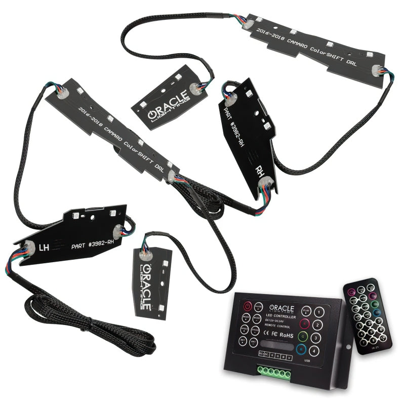 Oracle 16-18 Chevy Camaro RGB+W Headlight DRL Upgrade Kit - ColorSHIFT w/ 2.0 Cntrl