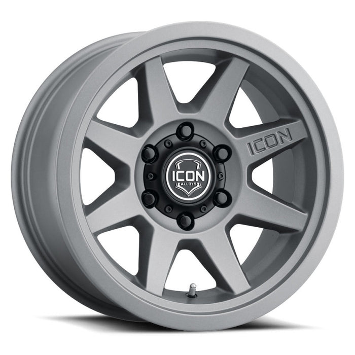 ICON Rebound 17x8.5 6x5.5 0mm Offset 4.75in BS 106.1mm Bore Charcoal Wheel