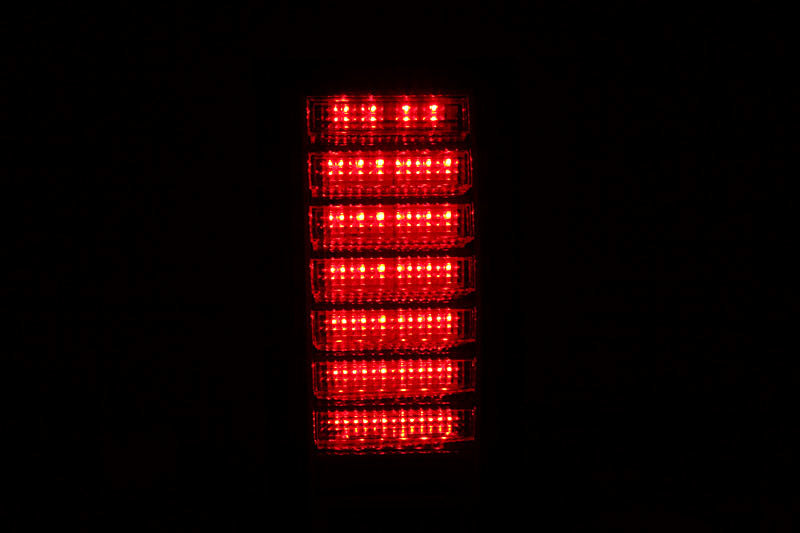 Feux arrière à LED ANZO 2003-2009 Hummer H2 Rouge/Clair