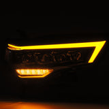 Phares de projecteur à LED AlphaRex 14-20 Toyota 4Runner NOVA de style planche chromé avec lumière d'activation