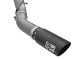 Échappements aFe LARGE Bore HD 5 pouces DPF-Back SS avec embouts noirs 16-17 GM Diesel Truck V8-6.6L (td) LML/L5P