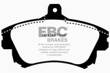 Plaquettes de frein avant EBC Yellowstuff pour Volvo S40 1.9 Turbo T4 (200 ch) 99-04