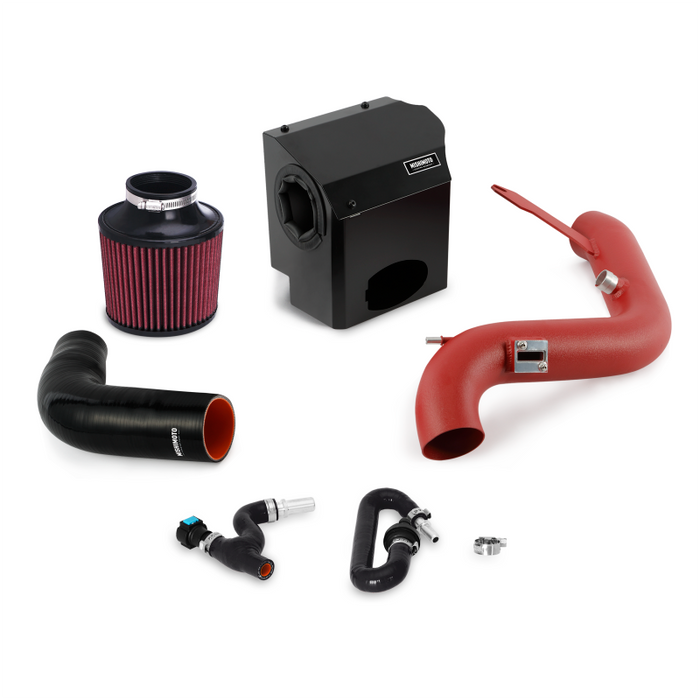 Kit d'admission d'air hautes performances Mishimoto 2016 Ford Fiesta ST 1,6 L - Rouge froissé