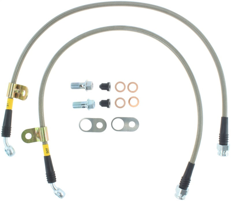 StopTech 06-15 Mazda Miata Stainless Steel Front Brake Line Kit for 4300