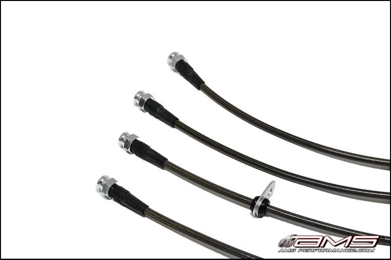 Conduites de frein en acier inoxydable AMS Performance 08-15 Mitsubishi EVO X (4 conduites)