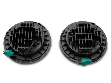 Phares à DEL Raxiom 07-18 Jeep Wrangler JK 7 pouces - Boîtier chromé (lentille transparente)