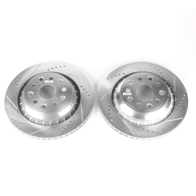 Disques de frein arrière Power Stop 07-17 Lexus LS460 Evolution percés et fendus - Paire