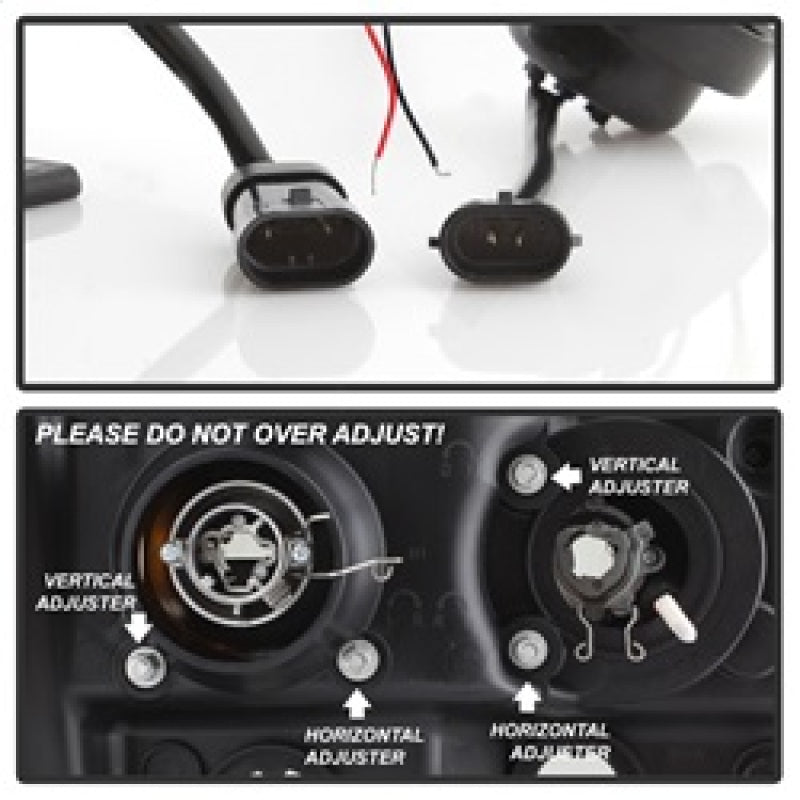 Phares de projecteur Spyder GMC Sierra 1500/2500/3500 07-13 V2 - Fumé PRO-YD-GS07V2-LBDRL-SM