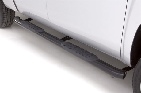 Barres de toit ovales courbées en acier de 5 po pour Chevrolet Silverado 1500 Ext. Cab de 99 à 13 de Lund - Noir