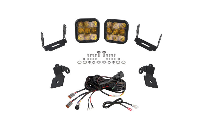 Kit de pods LED pour montant A Polaris RZR SS5 Sport 20-Present de Diode Dynamics - Combo jaune