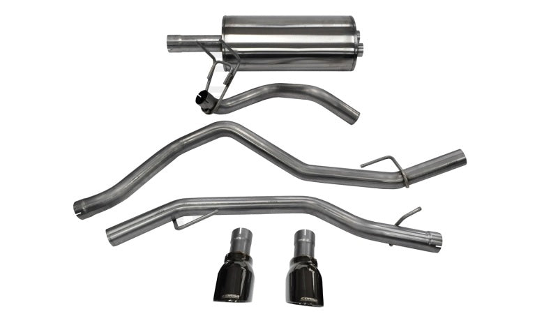 Corsa 09-14 Dodge Ram 1500 4,7 L/5,7 L V8 Quad/Crew Cab/Short Bed Noir Double sortie arrière Cat-Back Exhaust