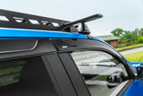 Déflecteurs de fenêtre à profil bas AVS 2019 Ford Ranger Crew Cab Only Ventvisor 4 pièces - Noir mat