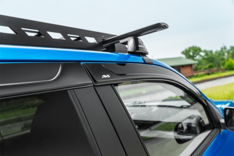 AVS 09-14 Ford F-150 Supercrew Ventvisor Low Profile Window Deflectors 4pc - Matte Black