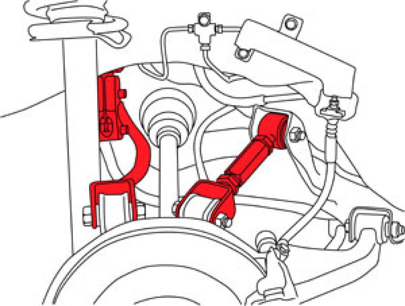 Bras de suspension réglable côté passager arrière SPC Performance 95-98 Nissan 240SX