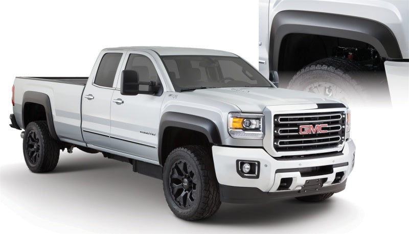 Élargisseurs de garde-boue Bushwacker 15-18 GMC Sierra 2500 HD 4 pièces 78,8/97,6 po - Noir
