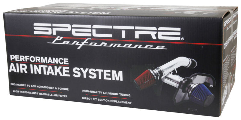 Spectre 09-17 Nissan Maxima V6-3.5L F/I Air Intake Kit - Polished w/Red Filter