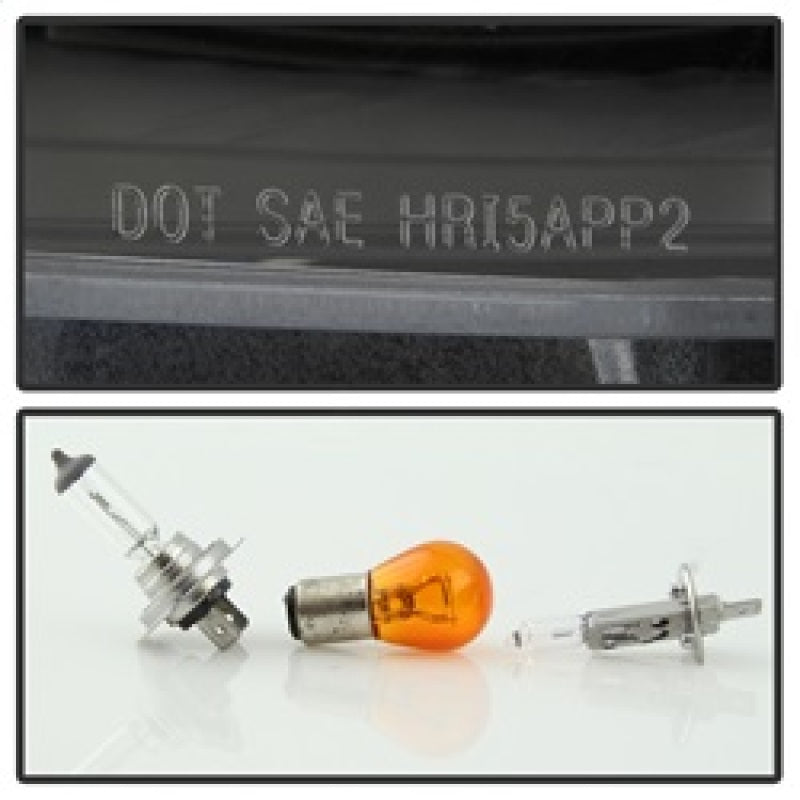 Phares de projecteur Spyder Mazda CX-5 13-15 - DRL LED - Noir PRO-YD-MCX513-DRL-BK