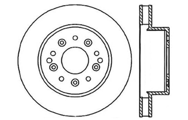 Disque de frein sport fendu et percé StopTech