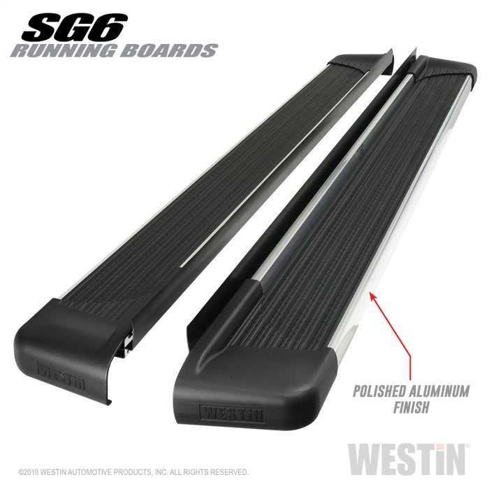 Marchepieds Westin SG6 en aluminium poli 85,50 po