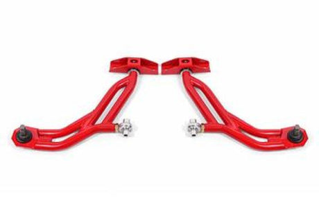 BMR 10-14 Ford Mustang Adj. Lower A-Arms w/ Delrin/Rod End / 19mm Tall Ball Joint - Red BMR Suspension