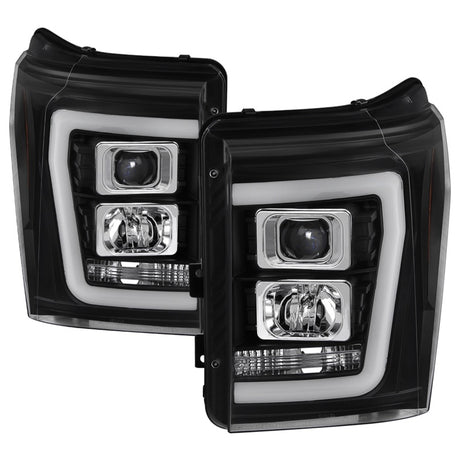 Phares de projecteur Spyder Ford F-250/F-350/F450 Super Duty 11-16 V2 - Noir (PRO-YD-FS11V2-LB-BK)