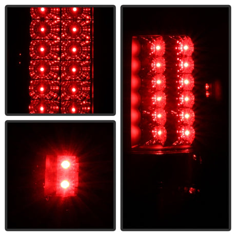 Feux arrière à LED Spyder Ford F150 côté 04-08 (ne convient pas aux modèles Heritage et SVT) Blk Smke ALT-YD-FF15004-LED-BSM