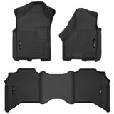 Revêtements de sol Husky Liners 19-20 pour sièges avant et deuxième rangée Dodge Ram 2500/3500 Crew Cab X-Act Contour