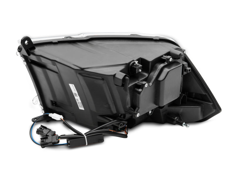 Phares à LED Raxiom 09-18 Dodge RAM 1500 Halo avec clignotants à bascule - Boîtier noir (lentille transparente)