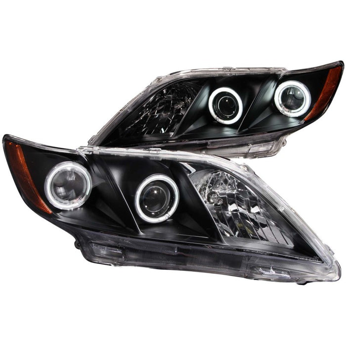 Phares de projecteur ANZO 2007-2009 Toyota Camry avec halo noir